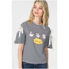 Футболка Trendy Angel, размер 44-46, темно-синий/белый