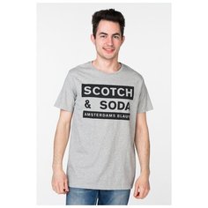 Футболка SCOTCH & SODA 132.19SSMD.1151147613.98 размер M/48, серый