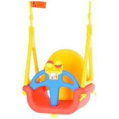 Edu-play Детские качели подвесные 3 в 1 До Ре Ми, синий/красный/желтый