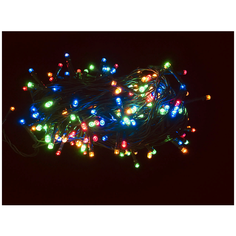 Гирлянда Волшебная страна LED160-10-MC/LED160-10-W (10 м, зеленый провод), 160 ламп, многоцветный