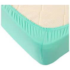 Простыня Текс-Дизайн трикотажная на резинке 90 х 200 мятный