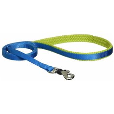 Поводок для собак Japan Premium Pet С защитой для карабина голубой 1.2 м