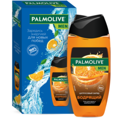 Гель для душа и шампунь 2 в 1 Palmolive Men Цитрусовый заряд в подарочной упаковке, 250 мл