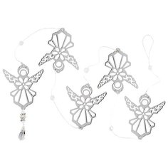 Гирлянда Волшебная страна подвеска Ангелы 150 х 10 см, серебристый