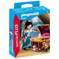 Конструктор Playmobil Special Plus 9087 Пиратка и сундук с сокровищами