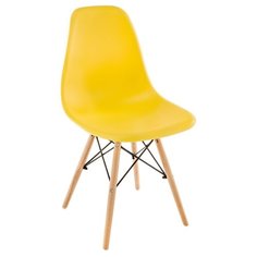 Стул Woodville Eames (PC-015), пластик, цвет: желтый