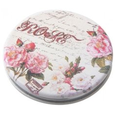 Зеркало косметическое карманное Dewal Beauty Классическая мода розовый