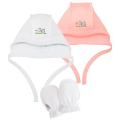 Комплект Наша мама размер 38-40(62), белый/розовый