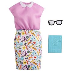 Barbie Наряд преподавателя для куклы Barbie GRC54 розовый/белый
