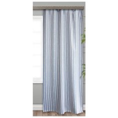 Портьеры Witerra Village 0034 на ленте 260 см 1 шт. голубой