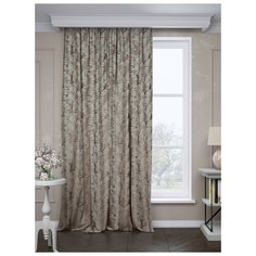 Портьеры ТД Текстиль Перо на ленте 200х270 см бежевый