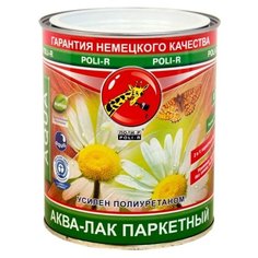 Лак Poli-R Аква-лак паркетный шелковисто-матовый акрил-уретановый бесцветный 0.75 л