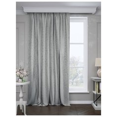 Портьеры ТД Текстиль Завиток на ленте 260 см 1 шт. серо-бежевый