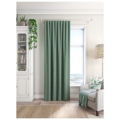Портьеры ARCO DORO D100 на ленте 260 см 1 шт. зеленый