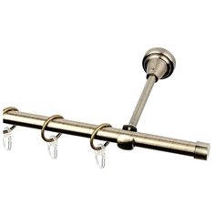 Карниз однорядный Эскар 11649535055/11647535055/11650535055/11648535055 Заглушка (350 см) золото антик