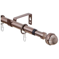 Карниз однорядный Эскар 33311619 Орех (320 см) коньяк