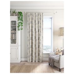 Портьеры ARCO DORO LP-2006193 Лен на ленте 260 см 1 шт. бежевый/серый