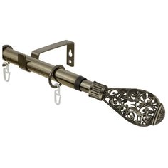 Карниз однорядный Эскар 33311619 Кружево (320 см) золото антик