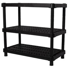 Этажерка PLASTIC REPUBLIC Blocker Expert 3 полки, материал: пластик, черный