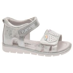 Сандалии Flamingo размер 22, серебряный