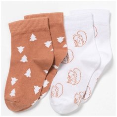 Носки artie комплект 2 пары размер 19-20, бежевый