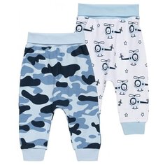 Брюки artie размер 62, белый/голубой