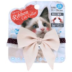 Ошейник Japan Premium Pet бабочка 2S бежевый