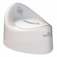 KidWick горшок Ракушка с крышкой серый