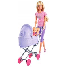 Набор Steffi Love Штеффи с фиолетовой коляской, 29 см, 5738060-1 Simba