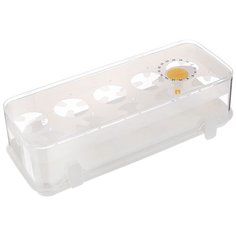 Tescoma Kонтейнер для холодильника Purity для 10 яиц, 11x28 см, белый/прозрачный