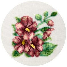Klart Набор для вышивания бисером Мальва 12 x 12 см (8-141)