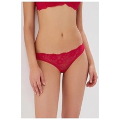 Innamore Трусы бразилиана низкой посадки кружевные basic lace, размер 5(48), розовый