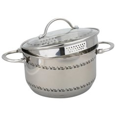 Кастрюля Kelli KL-4262-16, 2 л, стальной/черный