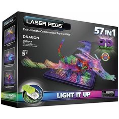 Конструктор Laser Pegs 3D Lite Board G1070B Дракон 57 в 1