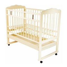 Кроватка ЧП Смирнов Женечка-4 (качалка), на полозьях слоновая кость