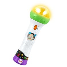 Интерактивная развивающая игрушка Fisher-Price Смейся и учись. Микрофон Ученого Щенка (FTF66), белый/зеленый/фиолетовый