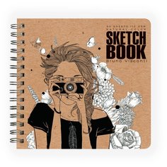 Блокнот SKETCHBOOK BV, 200х205 мм, 80 Л.КРАФТ 125 гр. НА ГРЕБНЕ (4 ВИДА) 1-551/03 Bruno Visconti