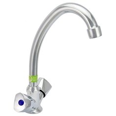 Смеситель для кухни (мойки) Eleanti Coral ELT5020 двухрычажный сере6ристый