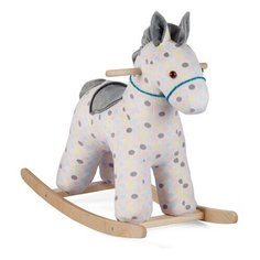 Качалка мягкая Тутси "Зефирка" (серый/принт "горох)