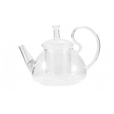 Заварочный чайник из жаропрочного стекла "Ромашка" с колбой и пружинкой-фильтром в носике, 600 мл, дно d85 мм Wintergreen Tea&Coffee