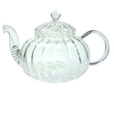 Заварочный чайник из жаропрочного стекла "Колеус" с пружинкой-фильтром в носике, 600 мл, дно d90 мм Wintergreen Tea&Coffee