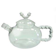 Заварочный чайник из жаропрочного стекла "Бамбук" с пружинкой-фильтром в носике, 600 мл, дно d90 мм Wintergreen Tea&Coffee