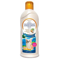 Шампунь для животных Japan Premium Pet, С кокосовым маслом и гиалуроном для сияющей шерсти собак. Цветочный аромат. 350 мл.