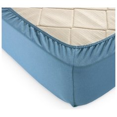 Простыня на резинке, трикотаж, голубая ель, 200х200х20 Текс Дизайн