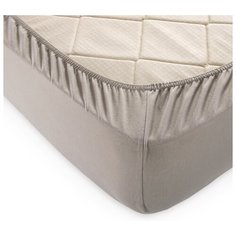 Простыня на резинке, трикотаж, какао, 200х200х20 Текс Дизайн