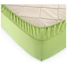 Простыня на резинке, трикотаж, трава, 160х200х20 Текс Дизайн