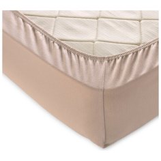 Простыня на резинке, трикотаж, латте, 90х200х20 Текс Дизайн