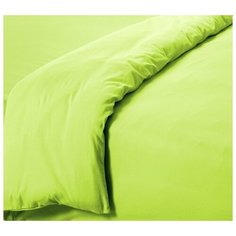 Пододеяльник евро размер, трикотаж, салатовый Текс Дизайн