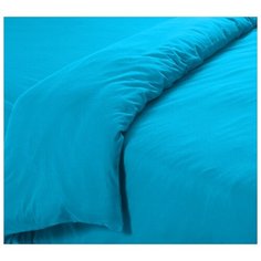 Пододеяльник евро размер, трикотаж, голубой Текс Дизайн