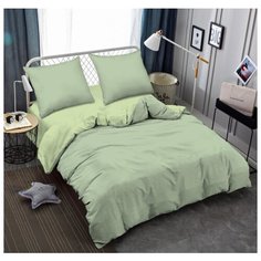 Постельное бельё Amore Mio Мако-сатин Малахит Микрофибра Евро